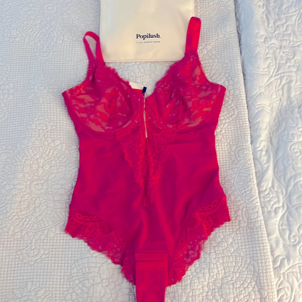 Hot pink, sexy bodysuit, new with tags
